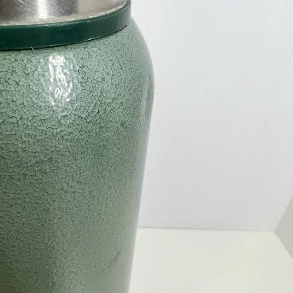 Stanley 25 oz Classic Vacuum Bottle Green Hammertone Thermos Insulated - Picture 6 of 14